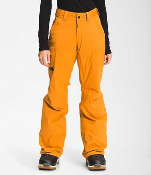 The North Face Freedom Kadın Snowboard Pantolonu Sarı | 6435972-LO