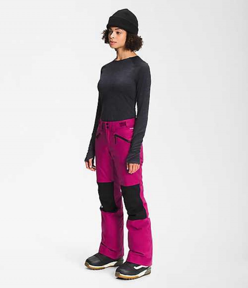 The North Face Aboutaday Kadın Snowboard Pantolonu Pembe Siyah | 6290137-JM