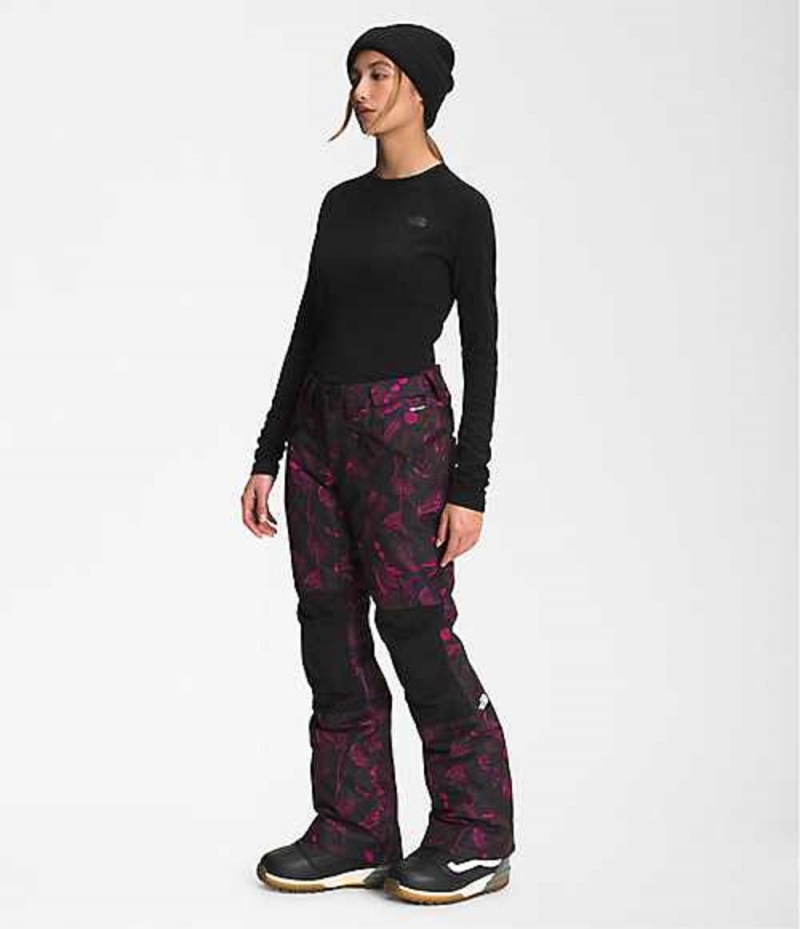 The North Face Aboutaday Kadın Snowboard Pantolonu Pembe Siyah | 3927506-VN