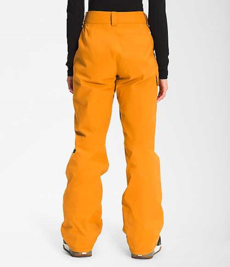 The North Face Freedom Kadın Snowboard Pantolonu Sarı | 6435972-LO