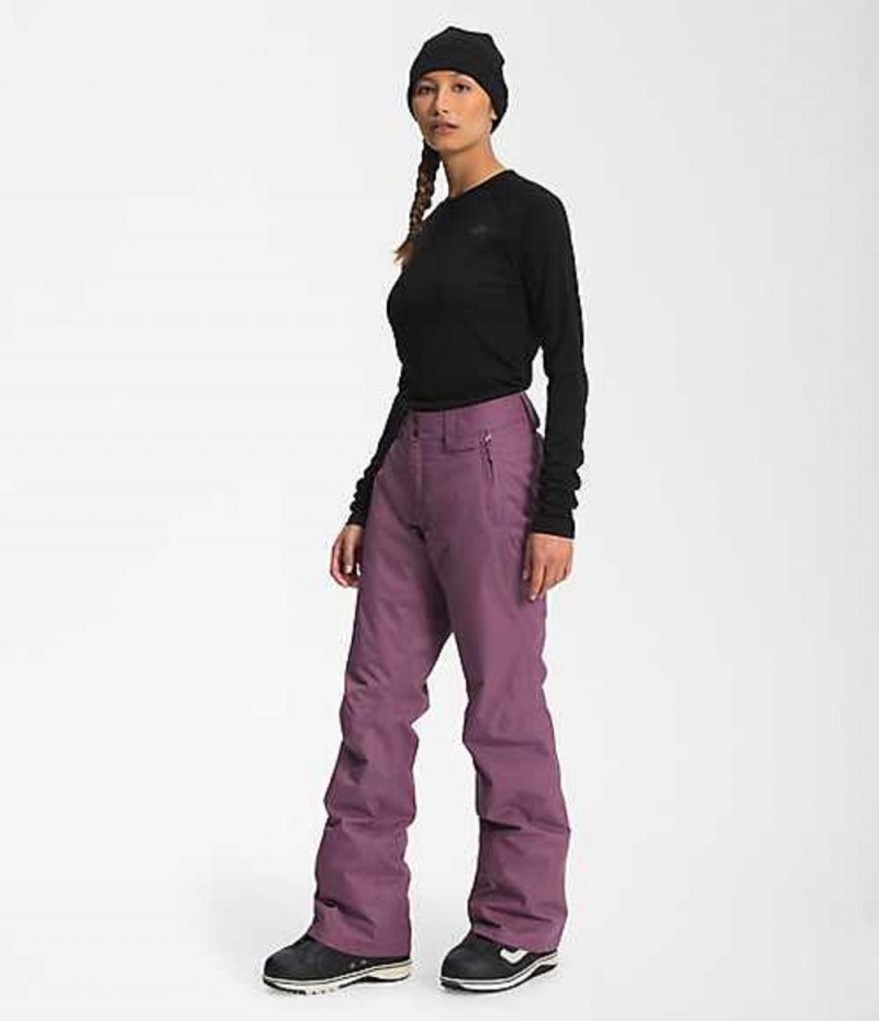 The North Face Sally Kadın Snowboard Pantolonu Mor | 5142937-KI